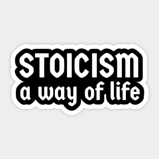 Stoicism:a way of life Sticker